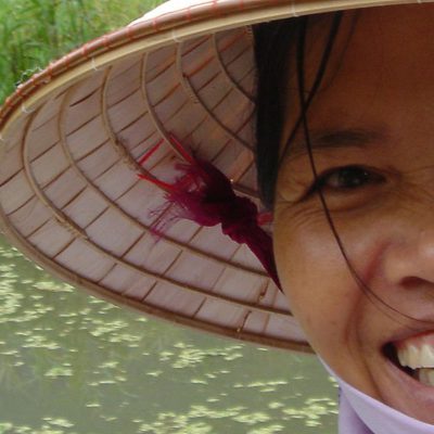 Lächelnde Frau, Vietnam, Ninh Binh