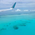 Karibisches Meer vom Flugzeug aus