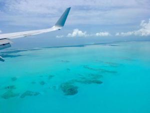 Carribean Sea from Plane
