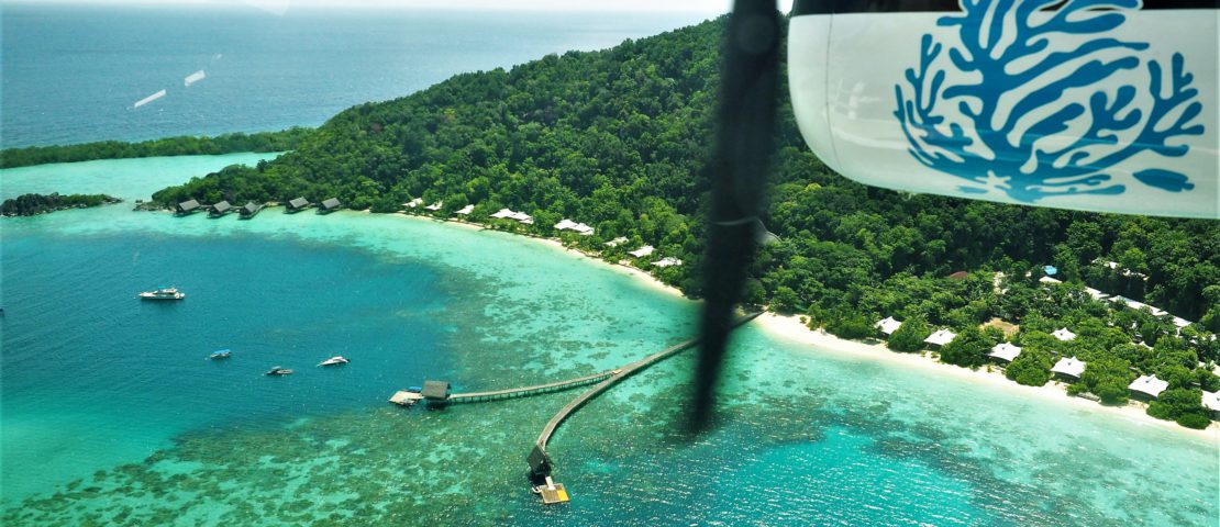 Jetty from the Plane, Bawah Island, Indonesia