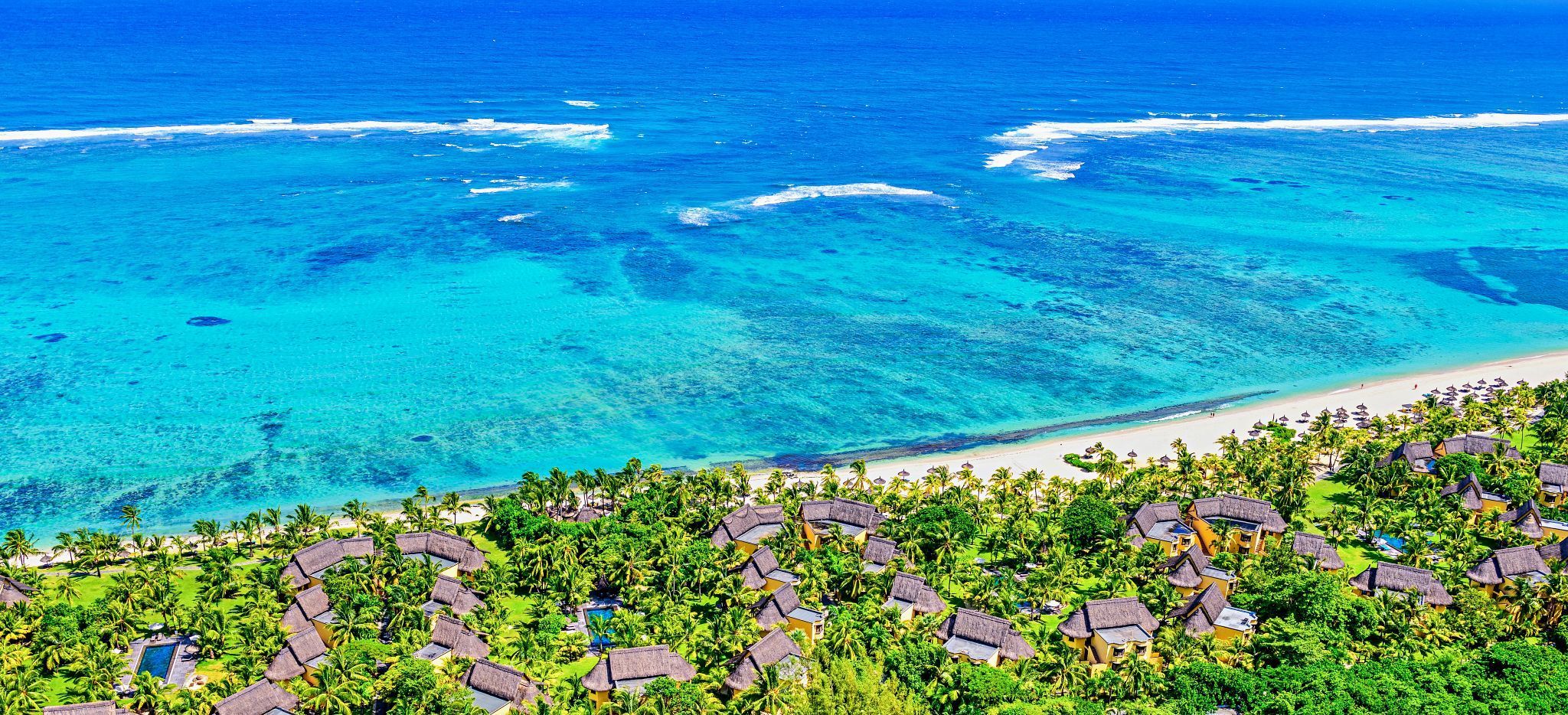 Meer vor dem Beachcomber Dinarobin, Mauritius