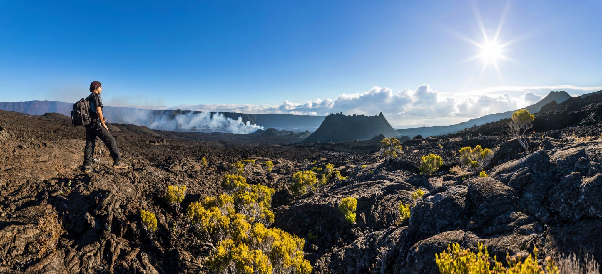 Wanderung auf dem Vulkan Piton de la fournaise auf der Insel La Réunion