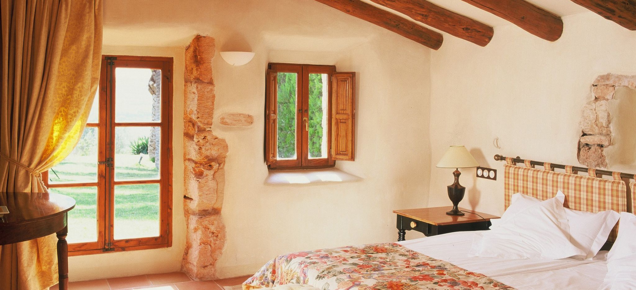 Ein Schlafzimmer in einer mallorquinischen Finca