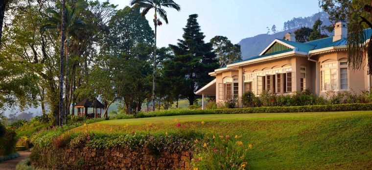 Das Hauptgebäude des Ceylon Tea Trails auf Sri Lanka