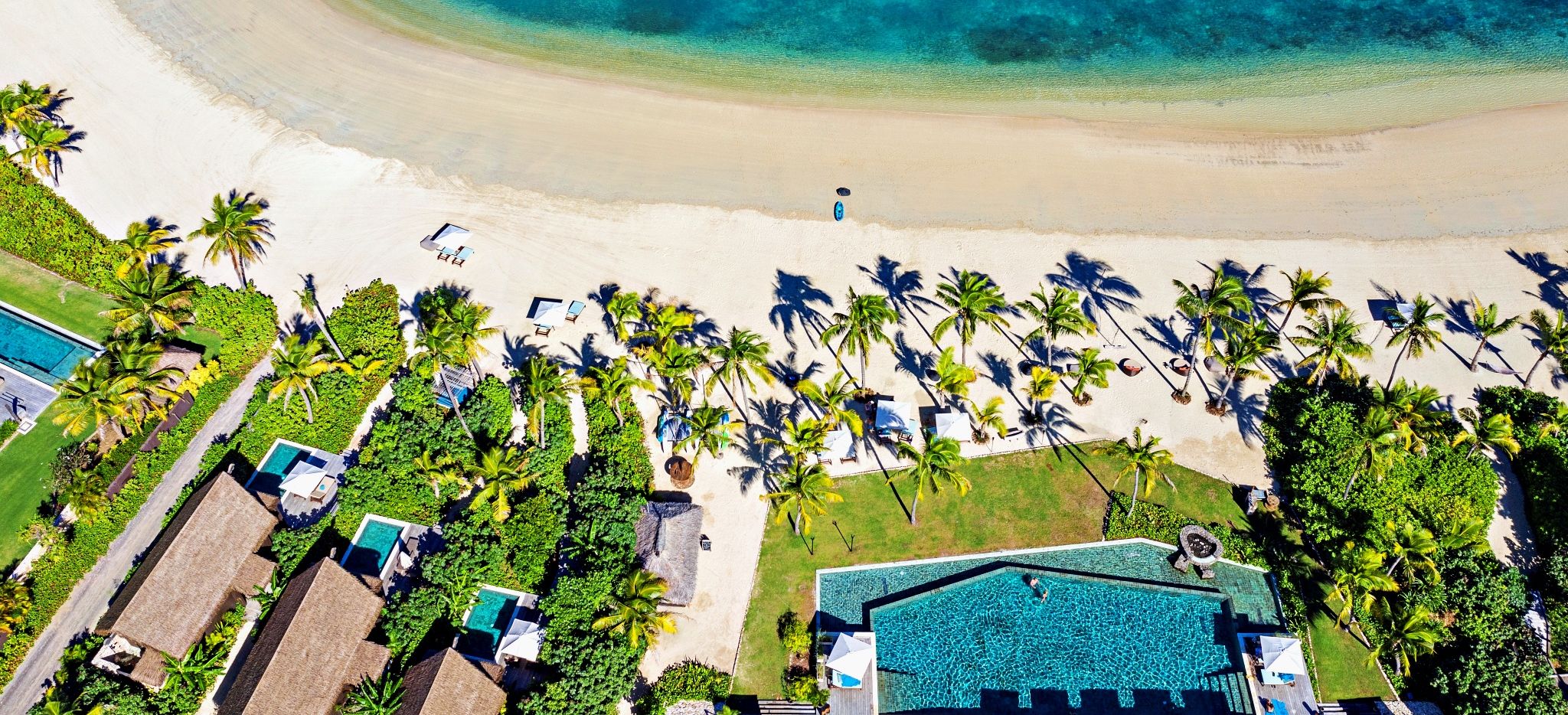 Beachfront Villas Six Senses Fiji auf Fidschi