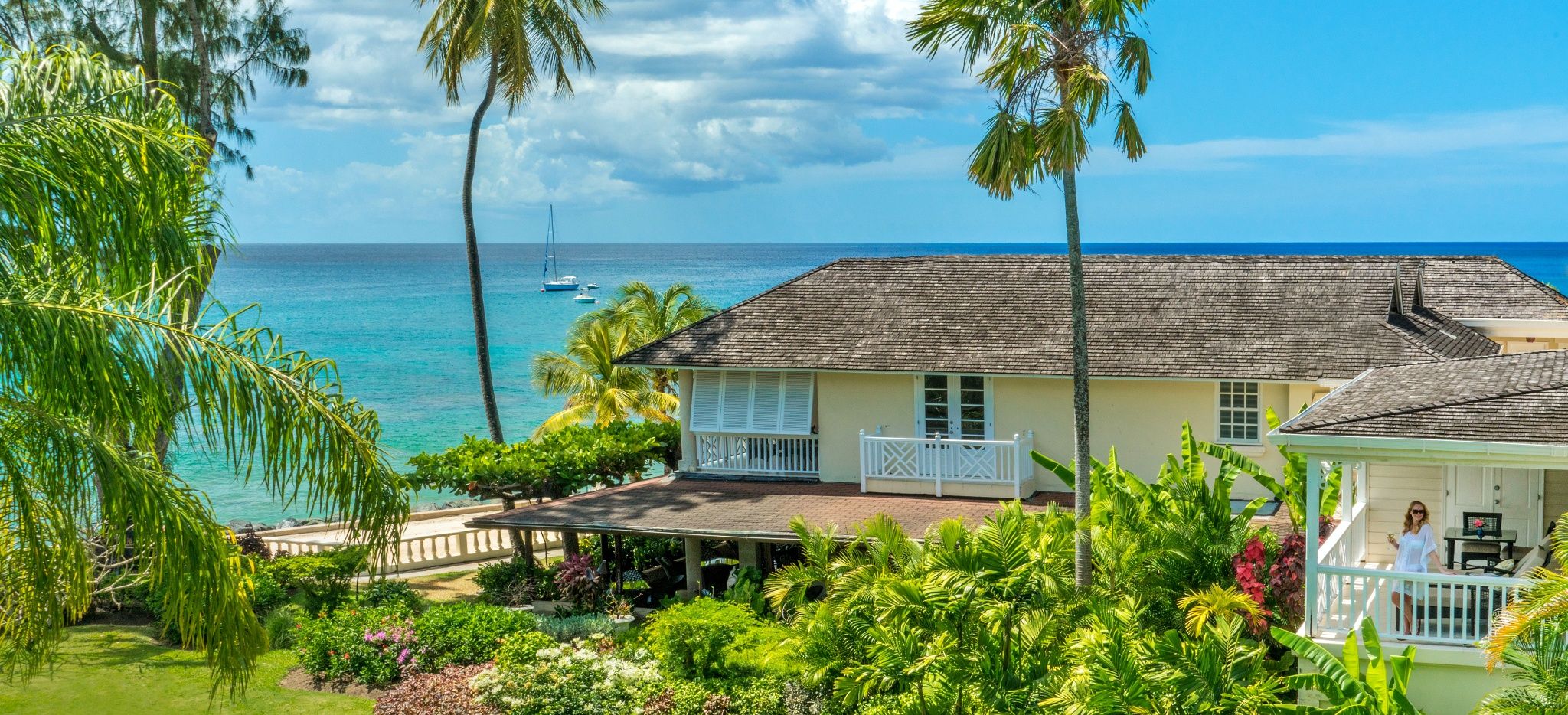 Ein Hotelzimmer am Strand im Hotel "Coral Reef Club Barbados"