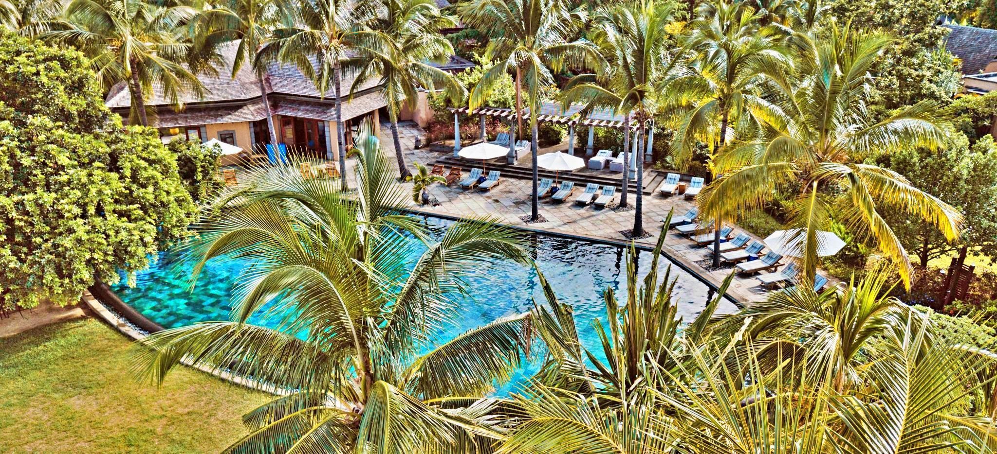 Der Hauptpool des Maradiva Hotel, Mauritius