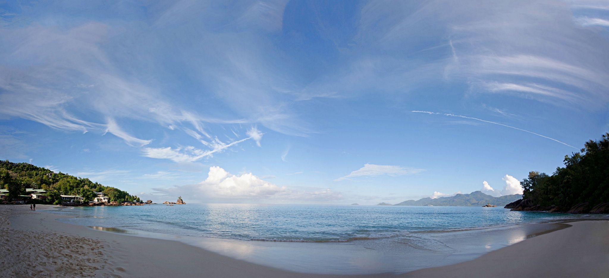 Aussicht vom Strand bei Tag