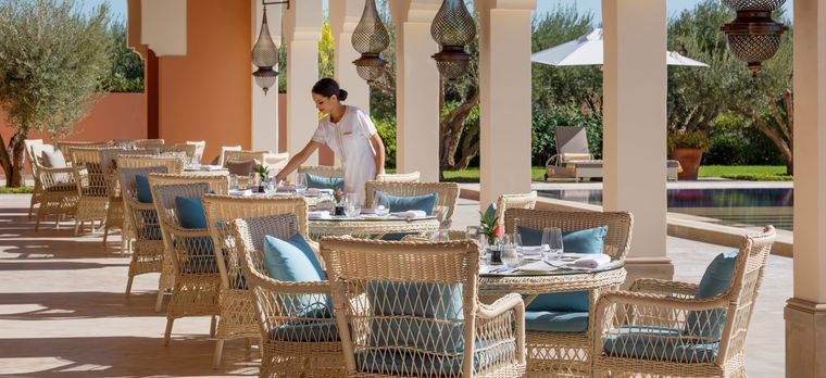 Terrasse des The Oberoi Marrakesh