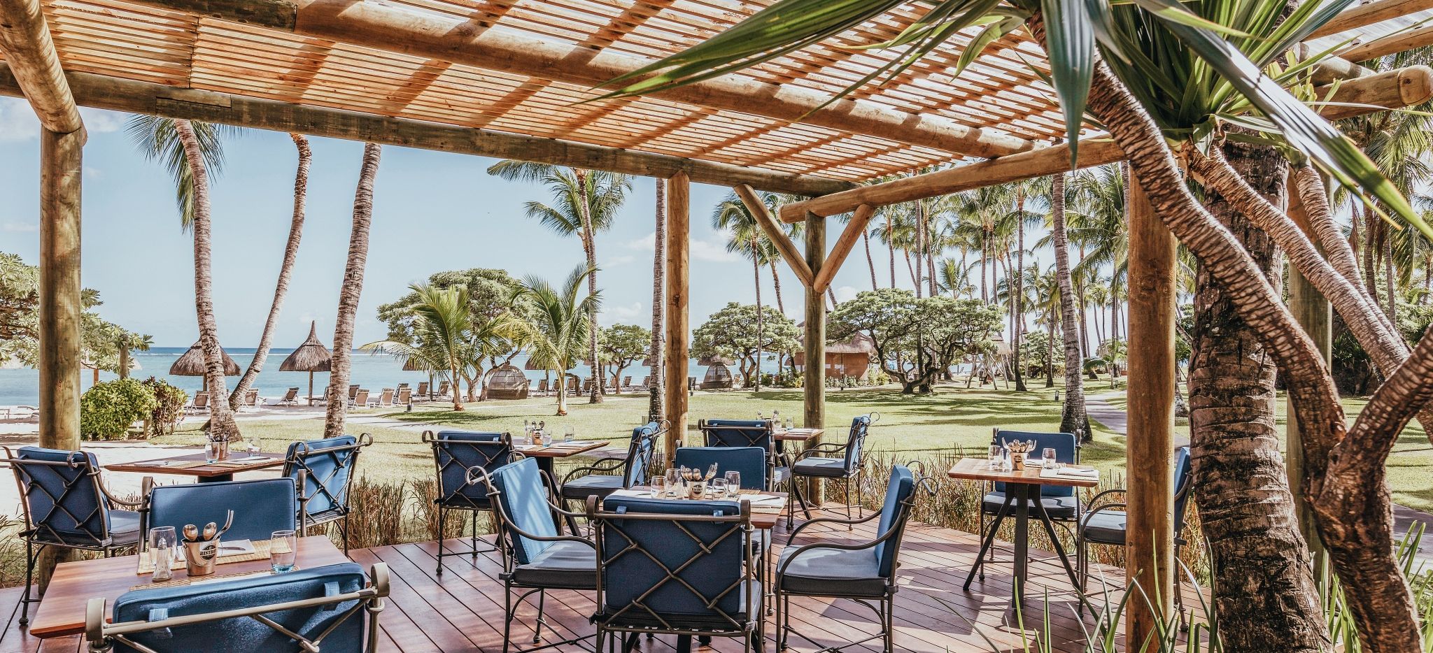 Cafe im La Pirogue, Mauritius