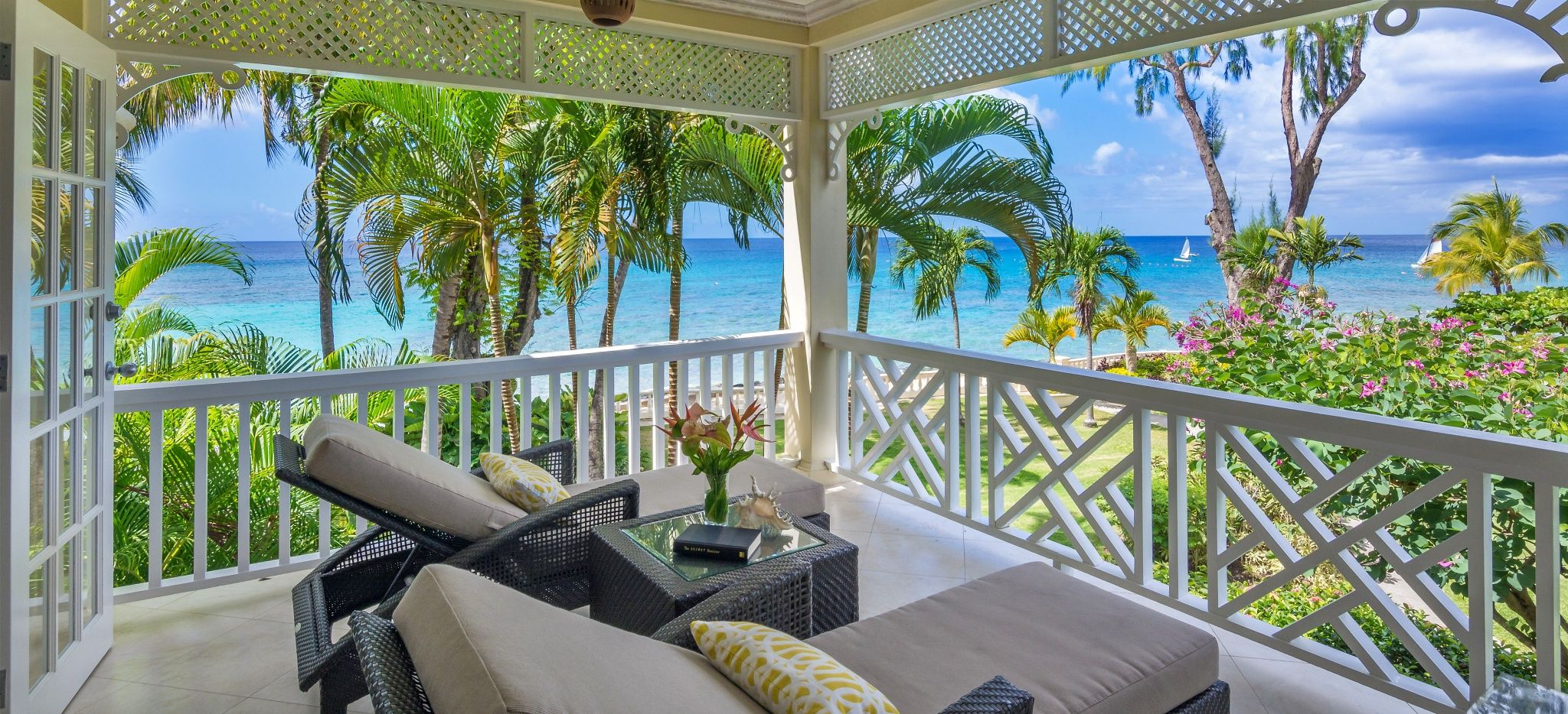 Ein Balkon im Coral Reef Club Barbados