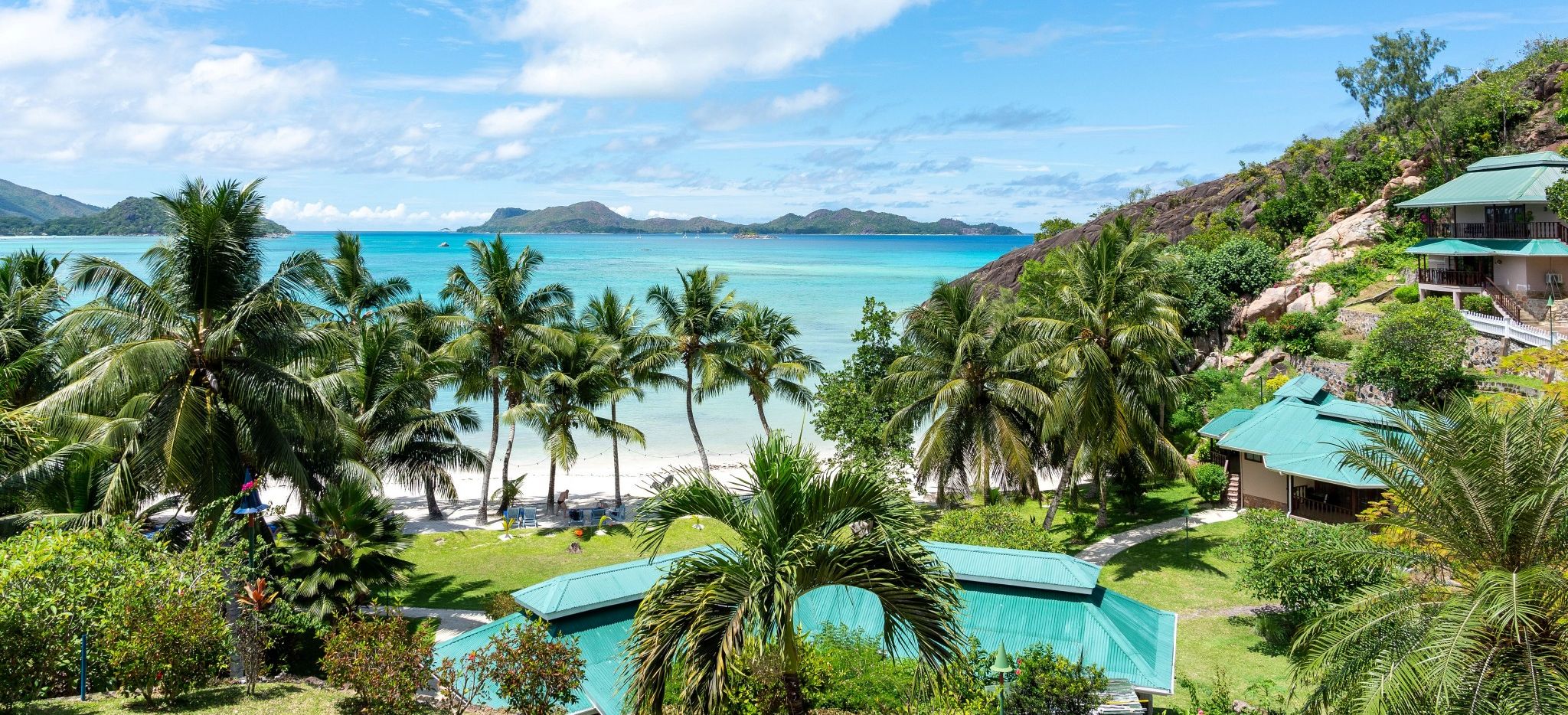 Überblick über das Hotel l'Archipel auf den Seychellen